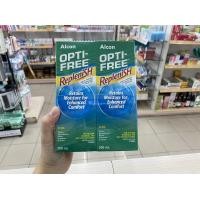 ราคา Opti free replenish 300 ml alcon แถมขนาด 60 ml น้ำยาแช่คอนแทคเลนส์ น้ำยาล้างคอนแทคเลนส์ จาก optifree หมดอายุ 5 2025 (20820940926)