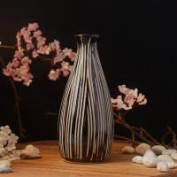 ราคา แจกันเซรามิคงานไทย Vase แจกันสาเกทรงอ้วน แจกันสาเก แจกันเซรามิค แจกันดอกไม้ แจกันตั้งโต๊ะ แจกันมินิมอล (4207728631)
