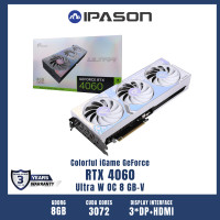 ราคา COLORFUL GPU การ์ดจอ การ์ดแสดงผล รุ่น iGame GeForce RTX 4060 Ultra W OC 8GB V รับประกัน 3 ปี โดย IPASON (20827143131)