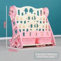 ราคา ชั้นวางหนังสือเด็ก โชว์ปก ชั้นหนังสือเด็ก ชั้นวางหนังสือ 3 ชั้น4 ชั้นชั้นวางหนังสือการ์ตูนยีราฟพร้อมที่เก็บของ (18072790547)