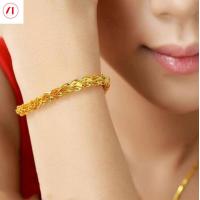 ราคา XT เครื่องประดับเกาหลี24K Phoenix Tail สร้อยข้อมือชุบทองผู้หญิง (10200401547)