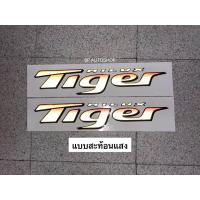 ราคา สติ๊กเกอร์ TIGER D4D แดง ติดข้างท้ายกระบะ Toyota Hilux Tiger D4D ปี2002 งานสะท้อนแสง 3M ราคาต่อคู่ (4453412046)