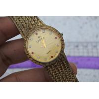 ราคา นาฬิกา Vintage มือสองญี่ปุ่น CREBEL SWISS MADE ระบบ QUARTZ ผู้หญิง ทรงกลม กรอบทอง หน้าทอง หน้าปัด 32มม สายสแตนเลสแท้ ใช้งานได้ปกติ สภาพดี ของแท้ ไม่กันน้ำ (18540052851)
