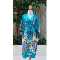 ราคา ชุดคลุมกิโมโน ใส่นอน ใส่อาบน้ำ แต่งตัว ผ้าซาติน ขนาดฟรีไซส์ ลายเจ้าหญิงญี่ปุ่น โทนสีเข้ม (15057157715)