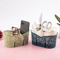 ราคา ตะกร้าพลาสติก 3ช่อง ตะกร้าพลาสติกแบ่งช่อง ตะกร้าใส่ช้อน ตะกร้าจัดระเบียบ ที่ใส่ปากกา ที่ใส่ช้อน (14582158017)