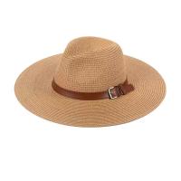 ราคา หมวกสานปานามา คาดหนังน้ำตาลเก๋ๆงานสวยเรียบหรูดูดี หมวกแฟชั่นชายหญิง หมวกเท่ๆ HatforU หมวกปานามา (15468680206)