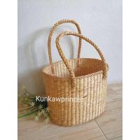 ราคา กระเป๋าสานผักตบชวา ทรงรีใหญ่ (12277930815)