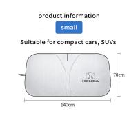 ราคา KONNWEI 1pcs Honda ม่านกันแดดรถยนต์ ม่านบังแดด ด้านหน้ารถยนต์ ที่บังแดดกระจกหน้ารถยนต์ ที่กันแดด แผ่นบังแดด กันความร้อน ม่ พับเก็บได้ ใช้กับ City Civic HRV Accord CRV eNS1 Fit XRV (19935083985)