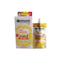 ราคา GARNIER ครีมการ์นิเย่ แบบซอง ขนาดพกพา ฝาหมุน ซากุระโกลว์ ไบรท์คอมพลีท 7 มล ยกกล่อง 6 ซอง (17807477879)