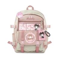 ราคา CHERL KOLRS จัดส่งฟรี สินค้าพร้อมส่ง กระเป๋านรมัธยม กระเป๋านักเรียนหญิง nylon สินค้ามาใหม่ สินค้ามาใหม่ แฟชั่น ลายพิมพ์Sanrios Kuromiกระเป๋าเป้ (18916641446)