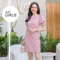 ราคา เดรสสีชมพู รวมเดรสสีชมพู ชุดออกงาน ธีมชมพู เดรสสวย ชุดแซกสีชมพู มีไซส์ S M L XL (20517653413)