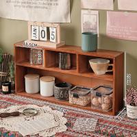 ราคา ชั้นวางของติดผนังกล่องเก็บของติดผนังแบบแขวนผนังชั้นแขวนตกแต่งผนังลายสก๊อตไม้แท้แบบไม่เจาะรูสไตล์วินเทจสำหรับวางบนโต๊ะ (18126928371)