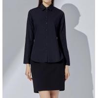 ราคา G2000 เสื้อเชิ้ตแขนยาวสีดำ เสื้อเชิ้ตผู้หญิง เสื้อเชิ้ตทำงาน เสื้อเชิ้ตสีดำทรง SLIM FIT (17310150478)