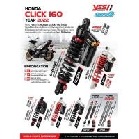 ราคา โช็ค YSS HONDA CLICK 160 G SPORT G SERIES G RACING G TOP สปริงหน้า YSS FORK SPORT KIT แบบโหลด1นิ้ว (14582861170)