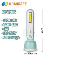 ราคา TSM รุ่น KM 8915A ไฟฉาย LED KAMISAFE 1500mAH ใช้เป็นโคมไฟตั้งโต๊ะได้ ไฟอ่านหนังสือ โคมไฟข้างเตียง มาพร้อมสายชาร์จ USB (20672678253)