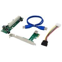 ราคา PCI Express to PCI Adapter Card PCIe to Pci Slot Expansion Card with 4 Pin SATA Power Cable Connector for PC (19524006182)