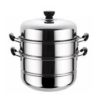 ราคา หม้อนึ่งสแตนเลส รุ่นขายดี 3 ชั้น ขนาด 28 ซม หม้อนึ่งอเนกประสงค์ ซึ้ง ซึ้งสแตนเลส รุ่นฝาสูง วัสดุคงทน ทำความร้อนรวดเร็ว แถมตะแกรง 2 ชิ้น (20848971781)