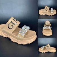 ราคา รองเท้าสวม2ตอนสายรัด ประดับคริสตัล สูง1 5นิ้ว รองเท้าผู้หญิง W31 (2640576463)