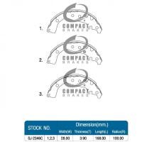 ราคา COMPACT TCN ผ้าเบรคหลัง ดรัมเบรค TOYOTA VIOS ปี 2007 2015 TOYOTA YARIS ปี2006 2015 TCN 2346 (20224136070)