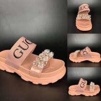 ราคา รองเท้าสวม2ตอนสายรัด ประดับคริสตัล สูง1 5นิ้ว รองเท้าผู้หญิง W31 (2640576467)