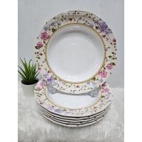 ราคา ชุดจาน ชาม เมลามีน ซุปเปอร์แวร์ ลายฟลอร่าริม สินค้ามหกรรม Superware (20102729481)