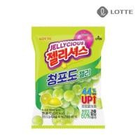 ราคา เยลลี่กัมมี่องุ่นเขียว lotte green grape jelly 청포도맛 젤리셔스 72g (10681145826)