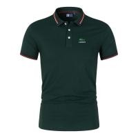 ราคา Lacoste mens lapel Polo shirt short sleeved summer business casual golf Polo tennis shirt T shirt top in stock (20759714719)