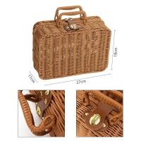 ราคา กระเช้าหวาย สินค้าหวายเทียม กระเช้าหัตถกรรมหวาย กระเป๋าหวาย กระเช้าหวาย เหมาะสำหรับเป็นของขวัญ (20801030900)