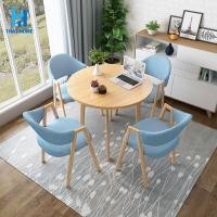 ราคา โต๊ะอาหาร โต๊ะทานข้าว โต๊ะอเนกประสงค์ โต๊ะกลม80CM โต๊ะกาแฟ โต๊ะหนังสือ โต๊ะราคาถูก ชุดโต๊ะพร้อมเก้าอี้4ตัว (9227377547)