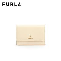 ราคา FURLA กระเป๋าสตางค์ผู้หญิง รุ่น CAMELIA M COMPACT WALLET FLAP BALLERINA i (19967674606)