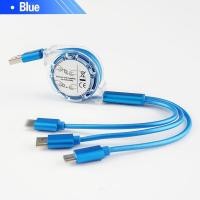 ราคา 3 in 1 สายชาร์จ Micro USB แบบยืดหดได้สายเคเบิลชาร์จ USB หลายสาย USB C Type c Universal Cable เครื่องชาร์จ Micro Android แอนดรอยด์ 1m SAMSUNG iPhone Xiaomi OPPO VIVO airpods (20579511275)
