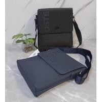 ราคา ส่งจากไทย กระเป๋า ผู้ชาย Lacoste ลาคอส ลาครอส จระเข้ รุ่น 9 นิ้ว สีดำ สีกรม (20619086453)