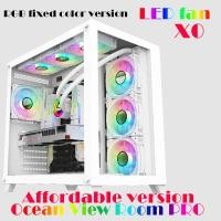 ราคา ห้องวิวทะเล PRO เคสคอมพิวเตอร์ เคสคอมพิวเตอร์ เคสกระจกพาโนรามา ATX ห้องมองเห็นวิวทะเลสีขาว รองรับเคสเกม พัดลมระบายความร้อนด้วยน้ำ 360 องศา (20290806226)