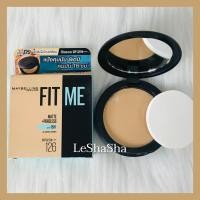 ราคา ของแท้ 100 ล็อตใหม่ล่าสุดๆๆ ผลิต 07 2023 แป้งพัฟเมย์เบลลีน กันแดด SPF 32 PA ฟิต มี แมท พอร์เลส Maybelline FIT ME POWDER เบอร์ 109 ผิวขาว (20106126648)