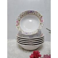ราคา ชุดจาน ชาม เมลามีน ซุปเปอร์แวร์ ลายฟลอร่าริม สินค้ามหกรรม Superware (20102729484)