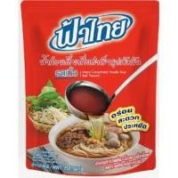 ราคา ฟ้าไทย รสเนื้อ น้ำก๋วยเตี๋ยวกึ่งสำเร็จรูป ขนาด 350 กรัม (9751060975)
