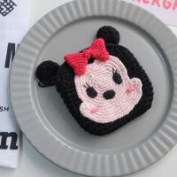 ราคา กระเป๋าใส่เหรียญถักนิตติ้งน่ารักสไตล์เกาหลีกระเป๋าใส่เหรียญสำหรับผู้หญิงกระเป๋าใส่บัตรแบบถือลายการ์ตูนถักไหมพรมถักด้วยมือใบเล็ก (16014270676)