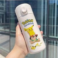 ราคา Pokémon ขวดน้ำ Pikachu แก้วถ้วยกันกระแทกกระติกน้ำร้อนการ์ตูนนักเรียนกลางแจ้ง304ถ้วยสแตนเลส (15227444804)