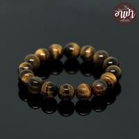 ราคา อาเป่า หินไทเกอร์อายส์ พลอยตาเสือ Tiger Eye ขนาด 12 มิล คัดหิน หินตาเสือ คตไม้สัก กำไลหินสี กำไลหินนำโชค หินสีน้ำตาล หินสีเหลือง หินมงคล (459148171)