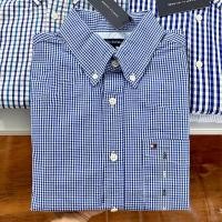 ราคา ซื้อ Tommy Tommy Hilfiger เสื้อผ้าฝ้าย Oxford แขนยาวเสื้อเชิ้ตมีลายแท้ซื้อเสื้อผ้าผู้ชาย (9760244120)