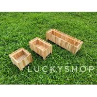 ราคา กระถางต้นไม้ กระถางปลูกต้นไม้ ตกแต่งสวนแบบราง ราคาต่อชิ้น ไม้สักแท้ไม้ดิบ ส่งKerry (12228393121)