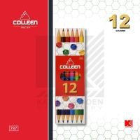 ราคา สีไม้ คอลลีน Colleen 12 24 36 48 60 สี รุ่น 787 แบบ 1 ด้าม 2 สี (15593087942)