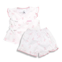 ราคา ENFANTชุด เสื้อแขนระบายป้ายอุ่นอกผ้าCotton พิมพ์ลายแมวEnfant สำหรับเด็กผู้หญิงไซส์ 60 70 3เดือน 6 เดือน (20123670082)