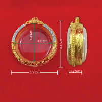 ราคา จี้กรอบพระ กรอบจตุคาม กรอบพระตลับ ทองไมครอน ทองชุบ รูปถ่ายจากสินค้าจริง (13503404847)
