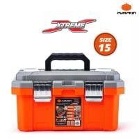 ราคา กล่องเก็บเครื่องมือช่าง PUMPKIN รุ่น ช่องเก็บอุปกรณ์ถอดได้ พร้อมสเกลบนฝา 15 18 20 นิ้ว กล่องเครื่องมือ กล่องตกปลา รุ่นงานหนัก (18766859745)