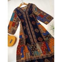 ราคา เดรส เดรสสไตล์โบฮีเมี่ยน เดรสสาวอวบ ฟรีไซด์อก32 48นิ้ว ยาว 48นิ้ว สาวอวบอ้วนใส่ได้ เดรสยาว ด้านหลังเป็นเชือกผูกปรับได้ ส่งจากไทย (17967398992)