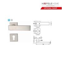 ราคา HAFELE ชุดมือจับก้านโยกประตูสแตนเลสสตีล รุ่นพรีเมี่ยม สำหรับประตูทางเข้า (20068042290)
