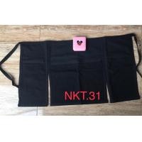 ราคา ผ้ากันเปื้อนครึ่งตัวสีดำล้วน (9975316069)