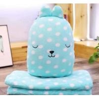 ราคา ตุ๊กตาหมอนผ้าห่ม หมอนตุ๊กตา หมอนผ้าห่ม ตุ๊กตาผ้าห่ม สอดมือได้ กระต่าย สีฟ้า ลายจุด (16126230720)