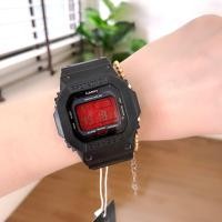 ราคา นาฬิกาข้อมือ Casio เเพ็ค คู่รัก สีเเดง สีดำ GSHOCK ยักษ์ใหญ่ ยักเล็กษ์ สีเเดงเลือดหมู ตั้งเวลาให้ เเถมฟรีกล่องใส่นาฬิกา (18264455595)